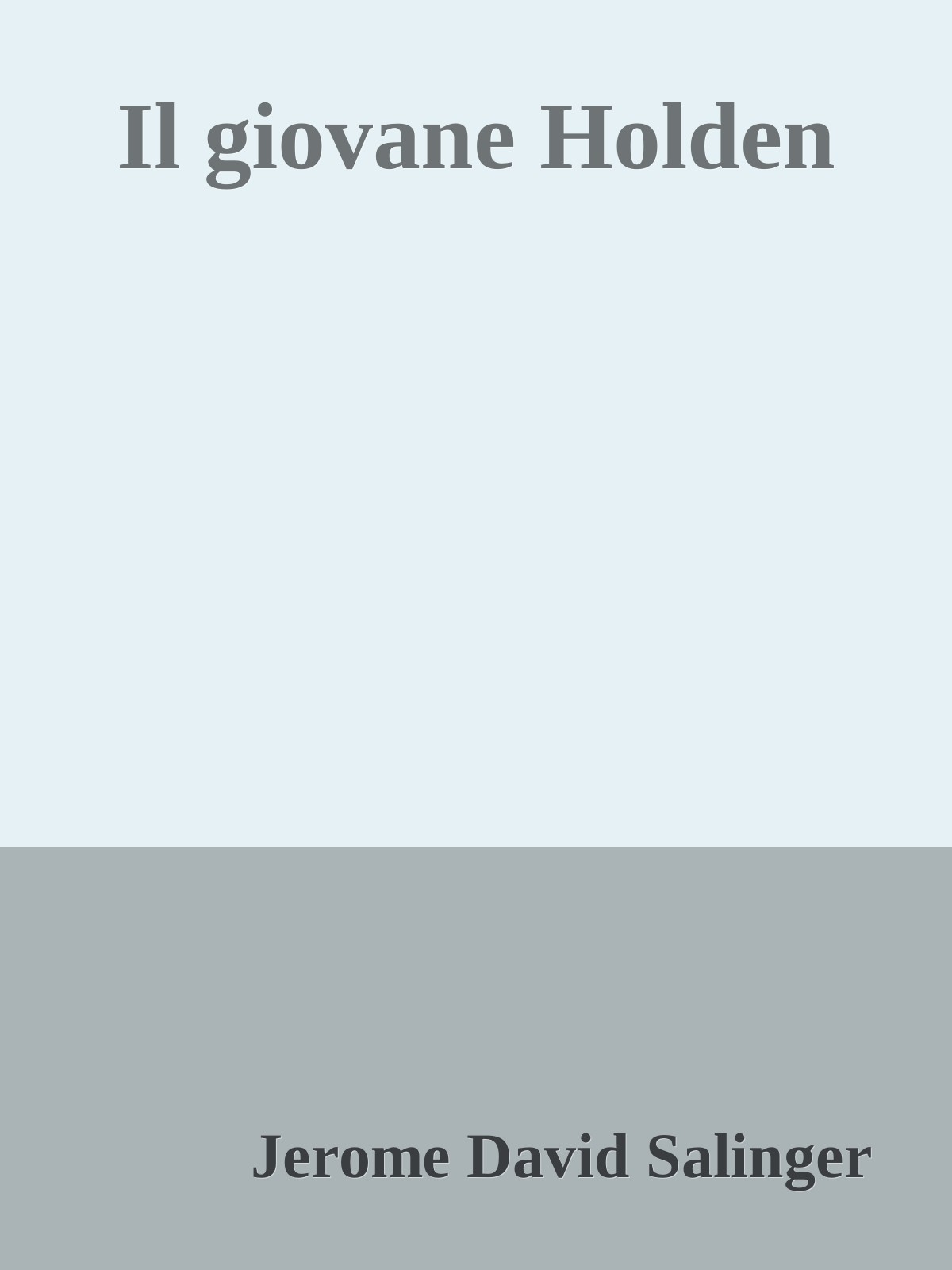 Il giovane Holden