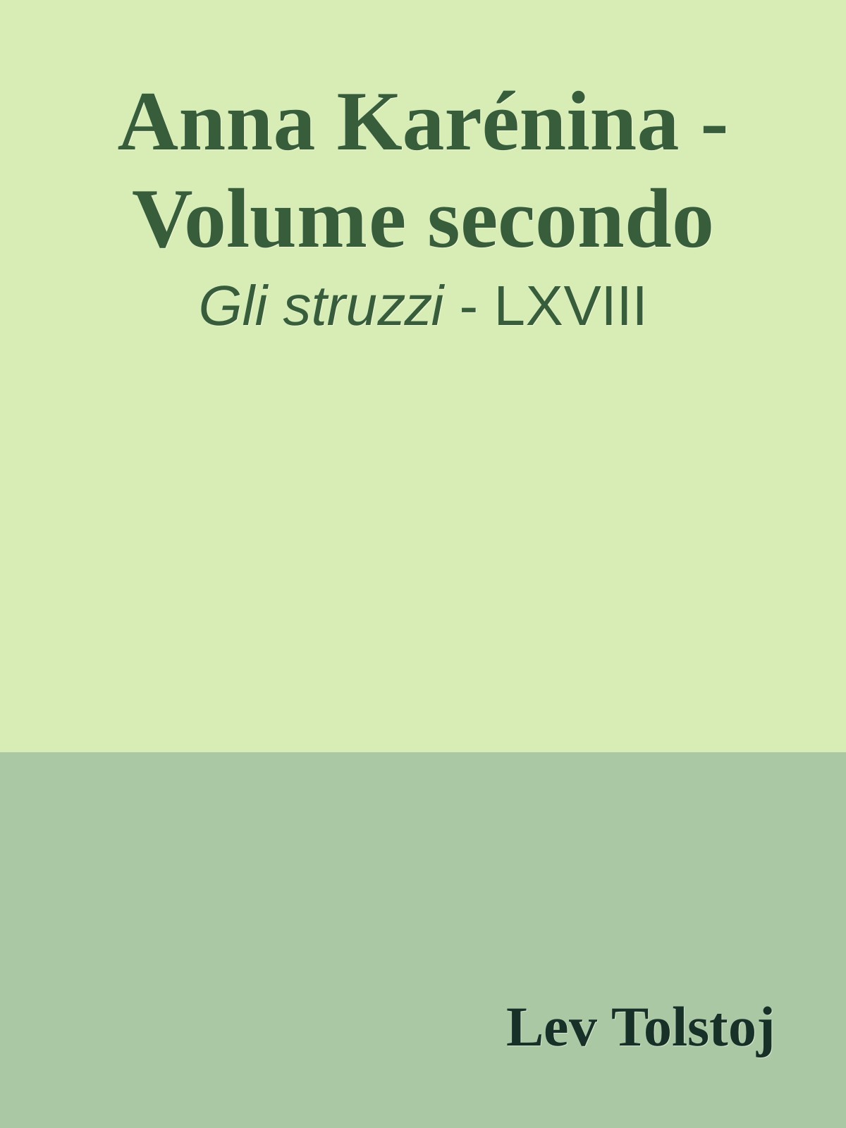 Anna Karénina - Volume secondo