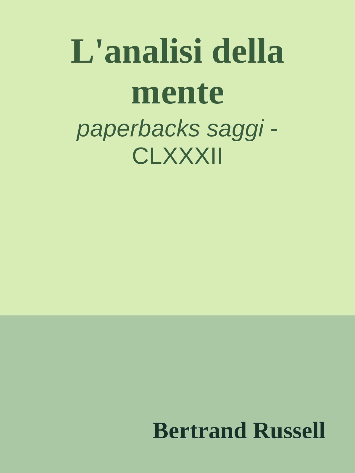 L'analisi della mente