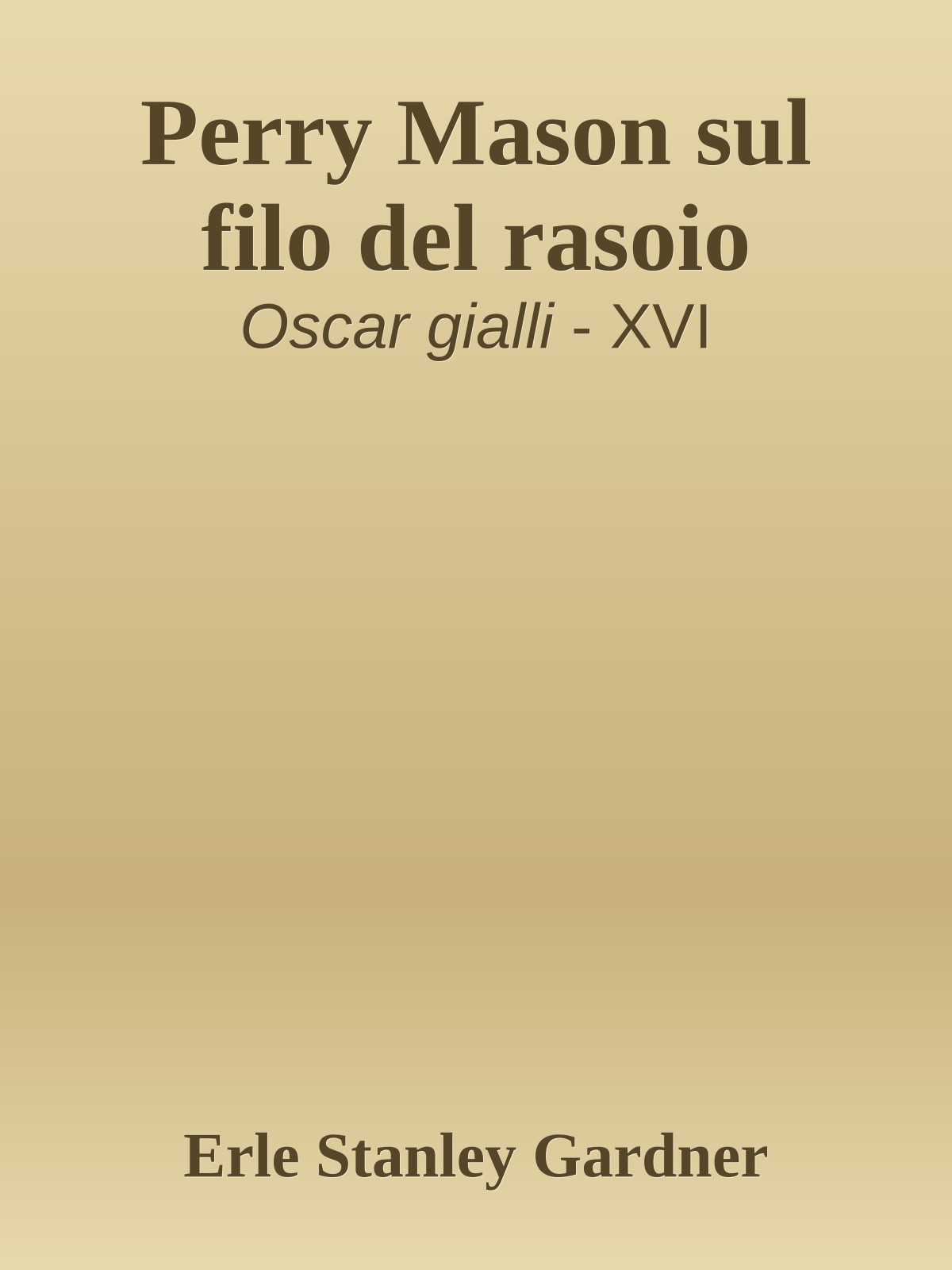 Perry Mason sul filo del rasoio