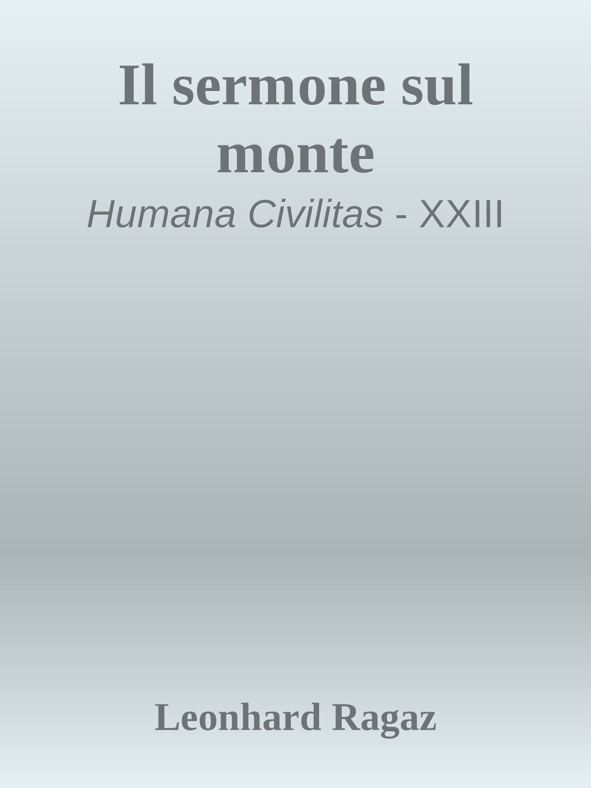 Il sermone sul monte