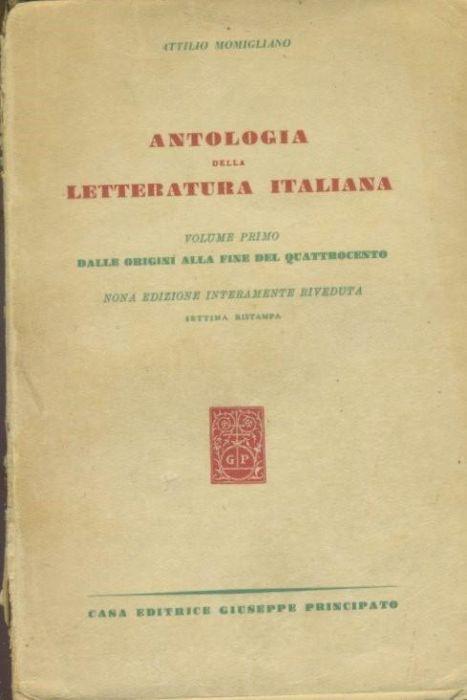 Storia della letteratura italiana dalle origini ai giorni nostri