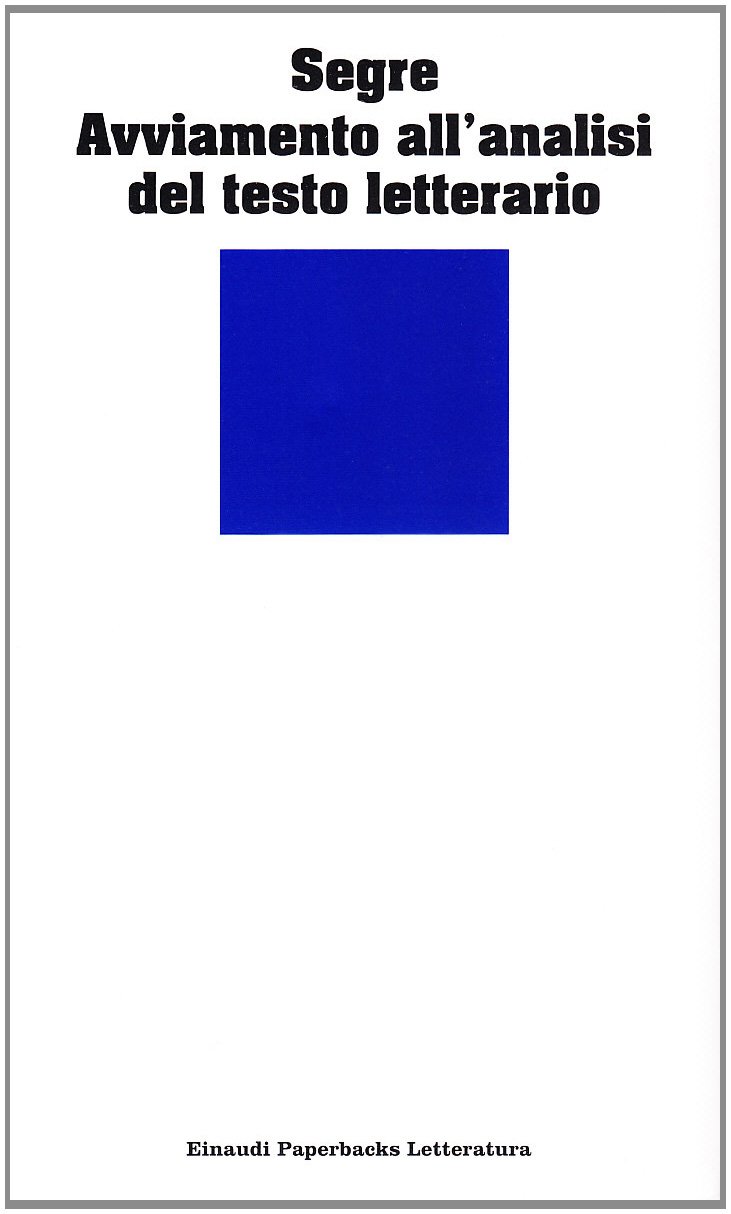 Avviamento all'analisi del testo letterario