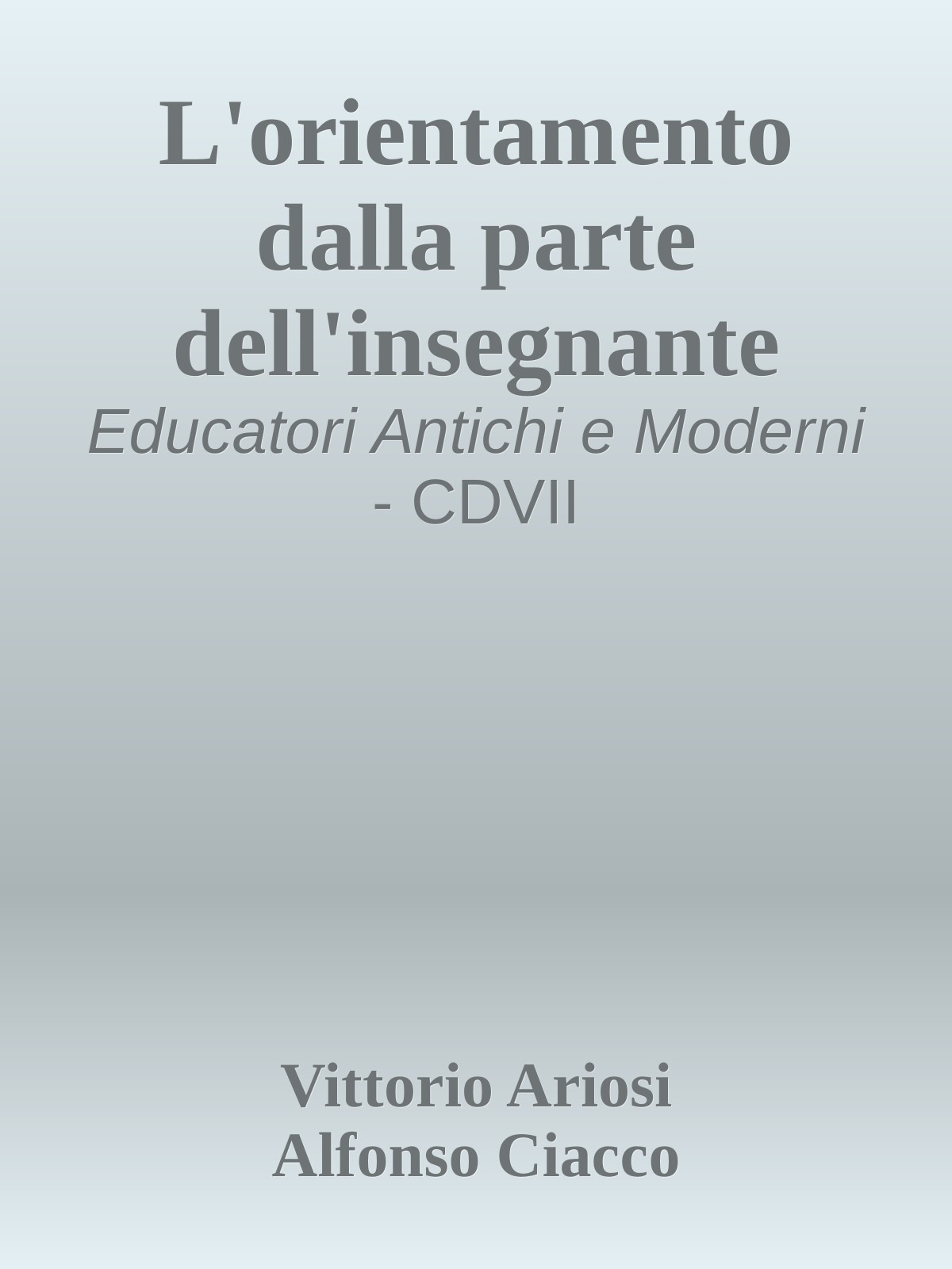 L'orientamento dalla parte dell'insegnante