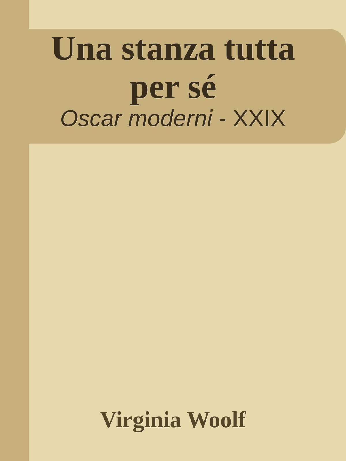 Una stanza tutta per sé