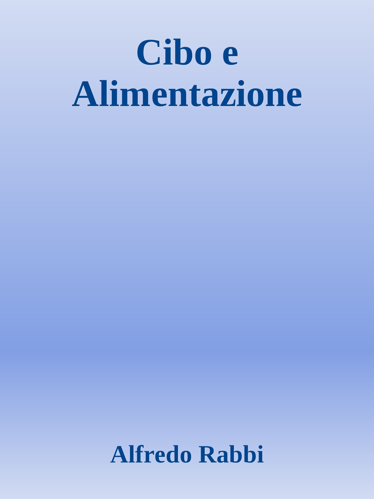 Cibo e Alimentazione