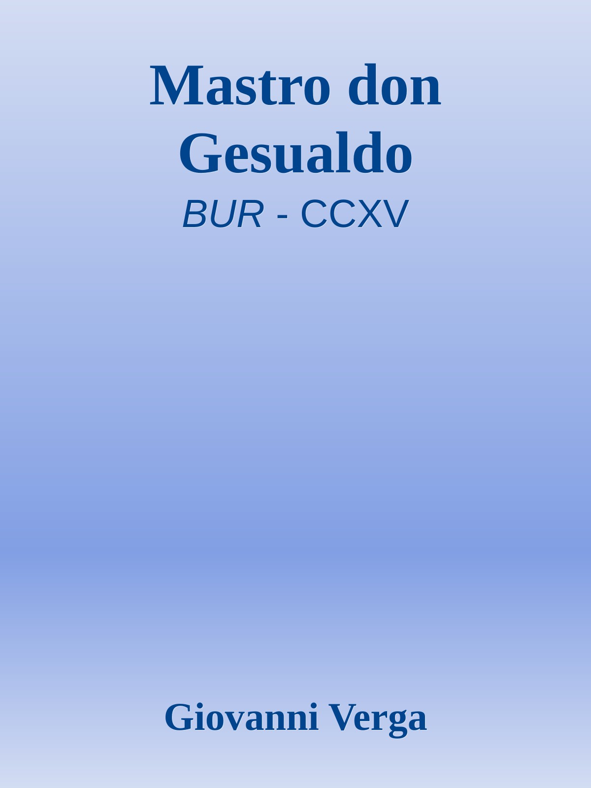 Mastro don Gesualdo