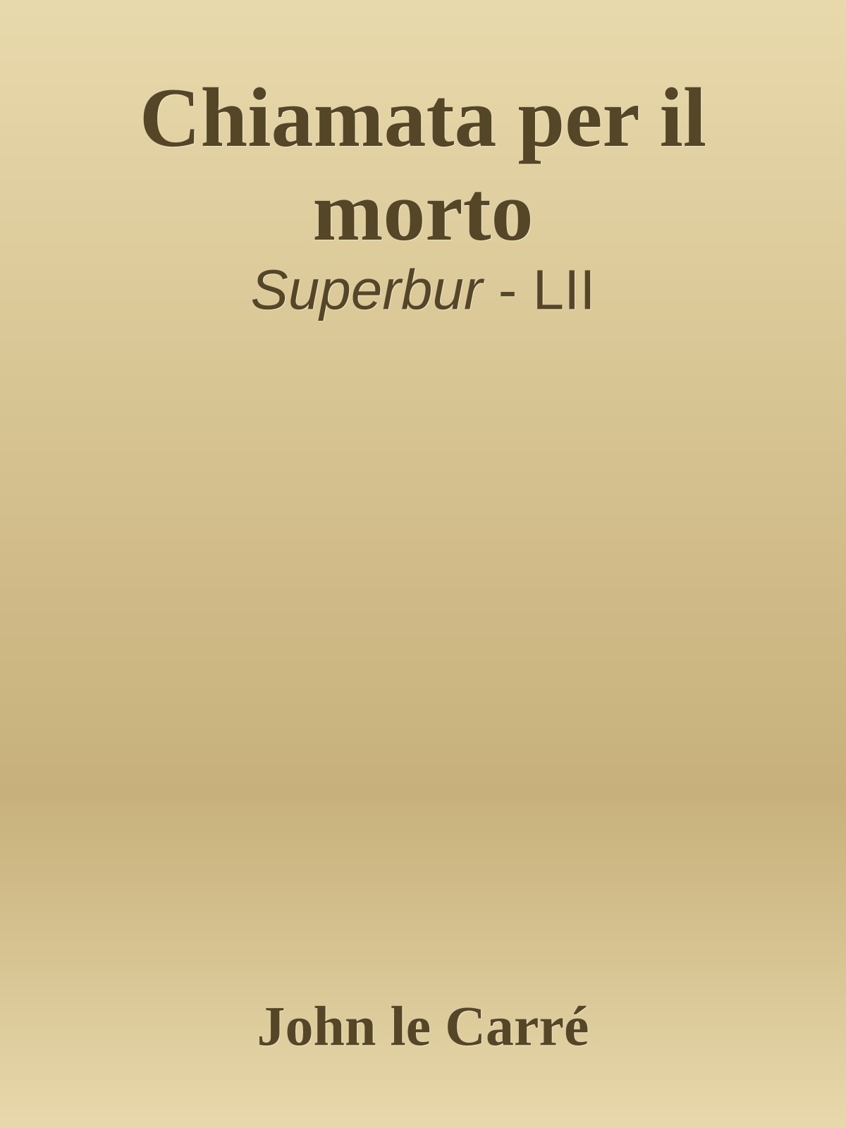 Chiamata per il morto