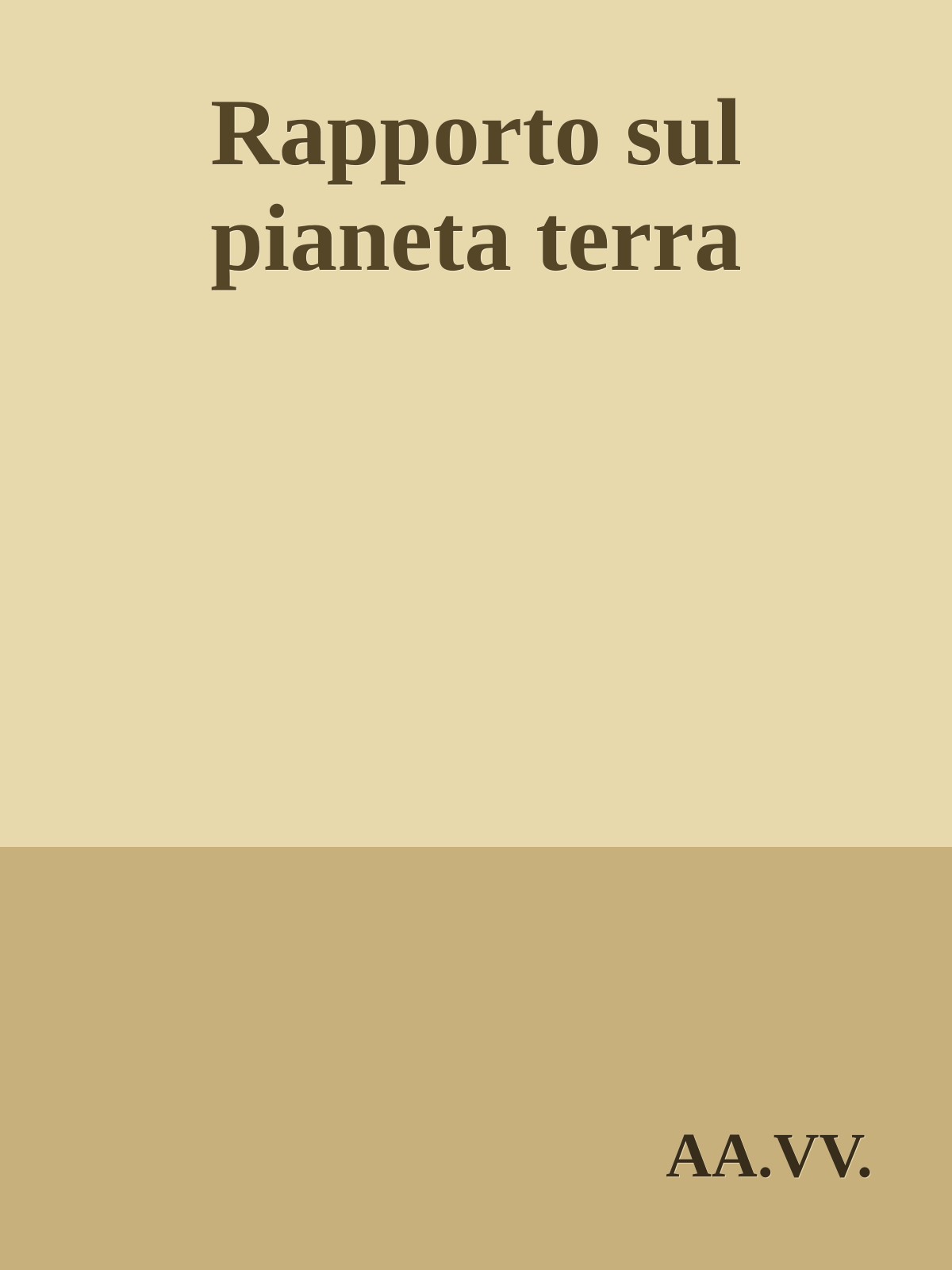 Rapporto sul pianeta terra