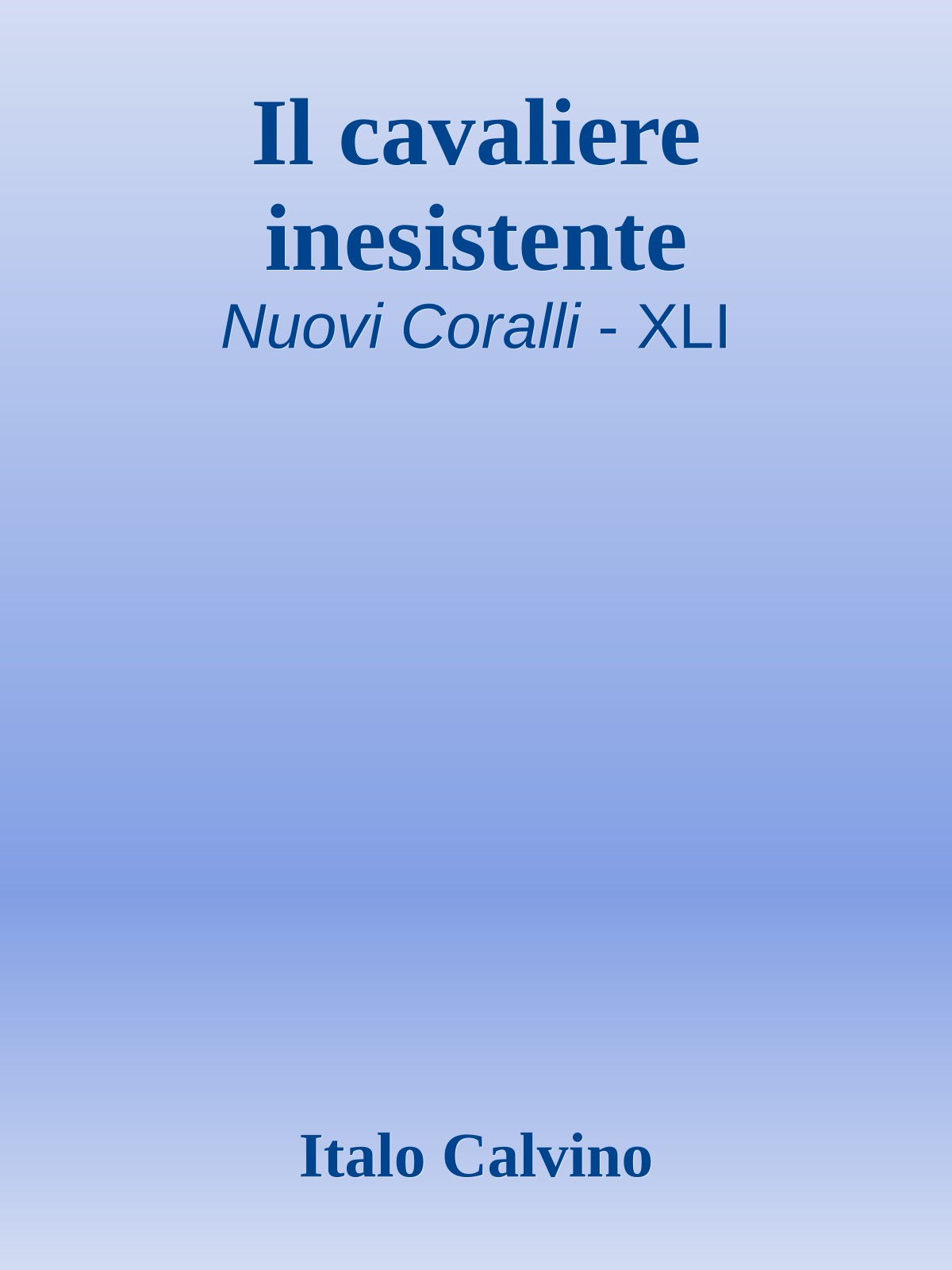 Il cavaliere inesistente