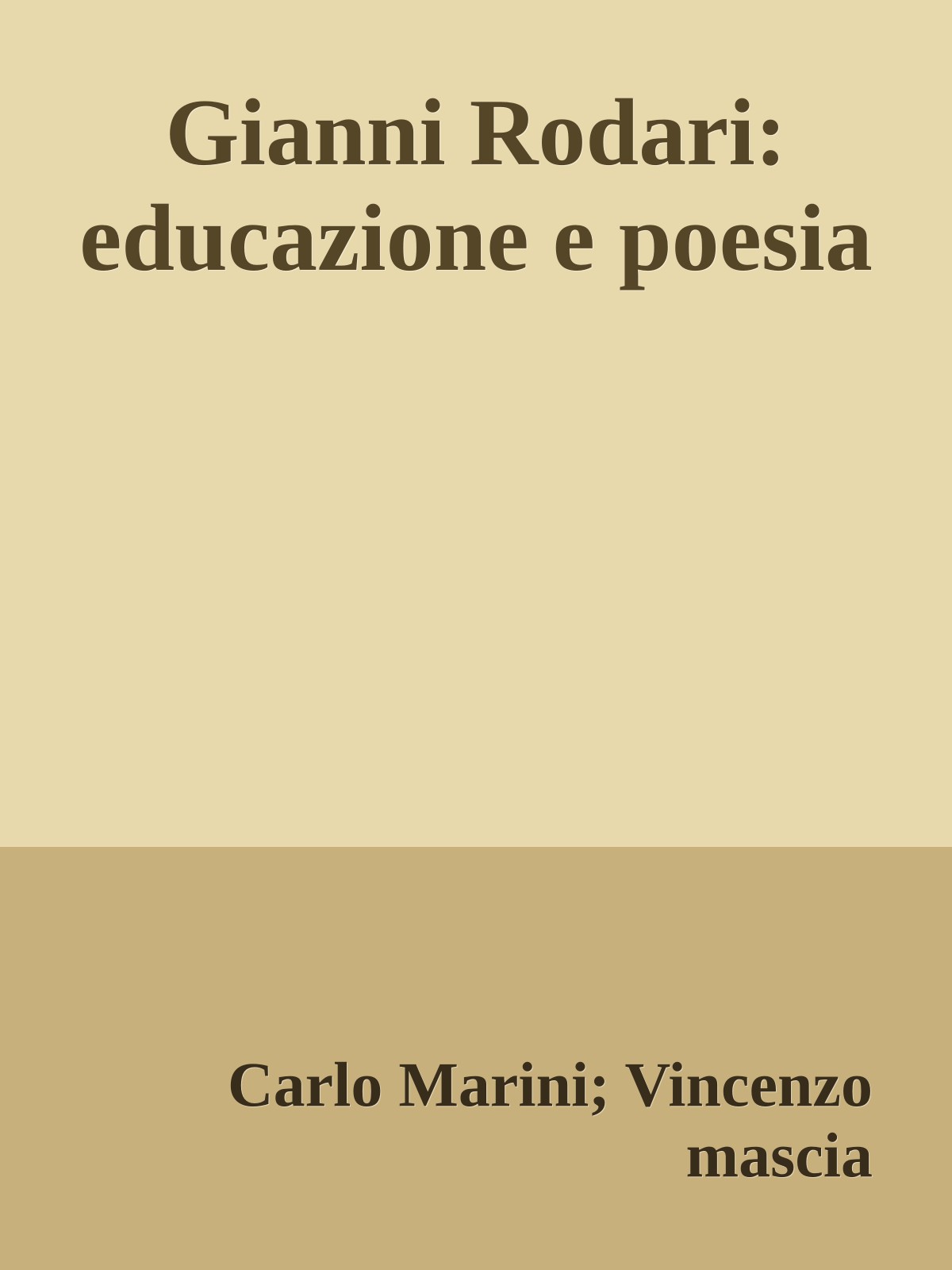 Gianni Rodari: educazione e poesia