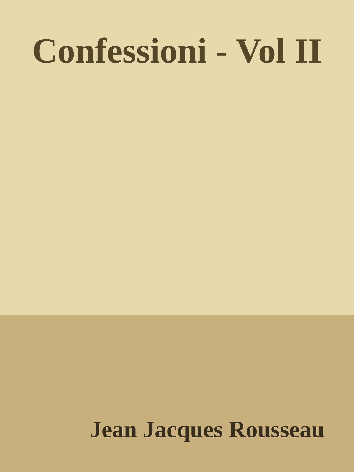 Confessioni - Vol II